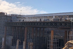 中鐵六局清河貝雷梁現(xiàn)場